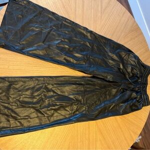 Women’s Black Leather Pants